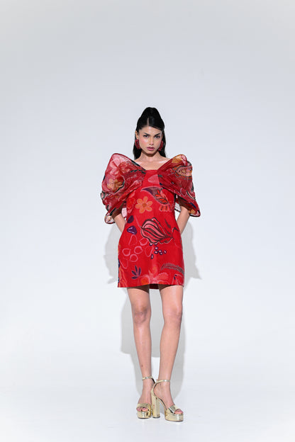 SCARLET BUTTERFLY DRESS