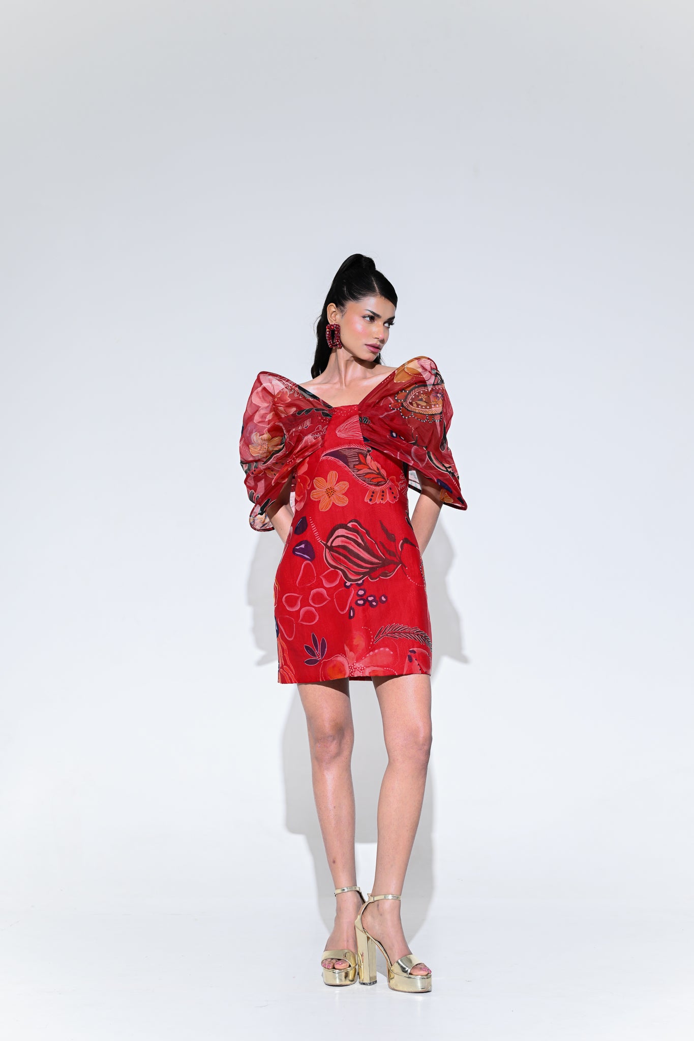 SCARLET BUTTERFLY DRESS