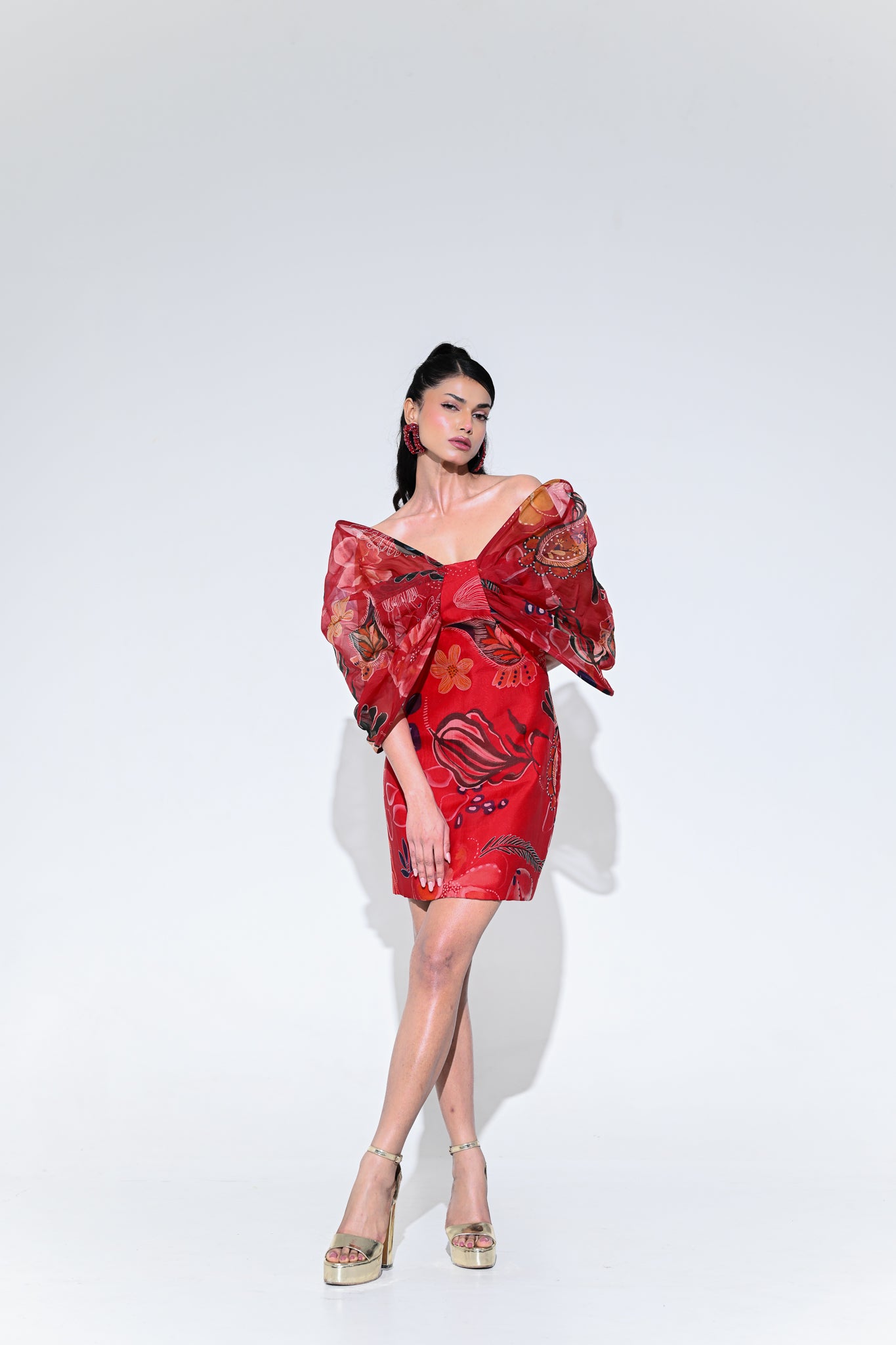 SCARLET BUTTERFLY DRESS