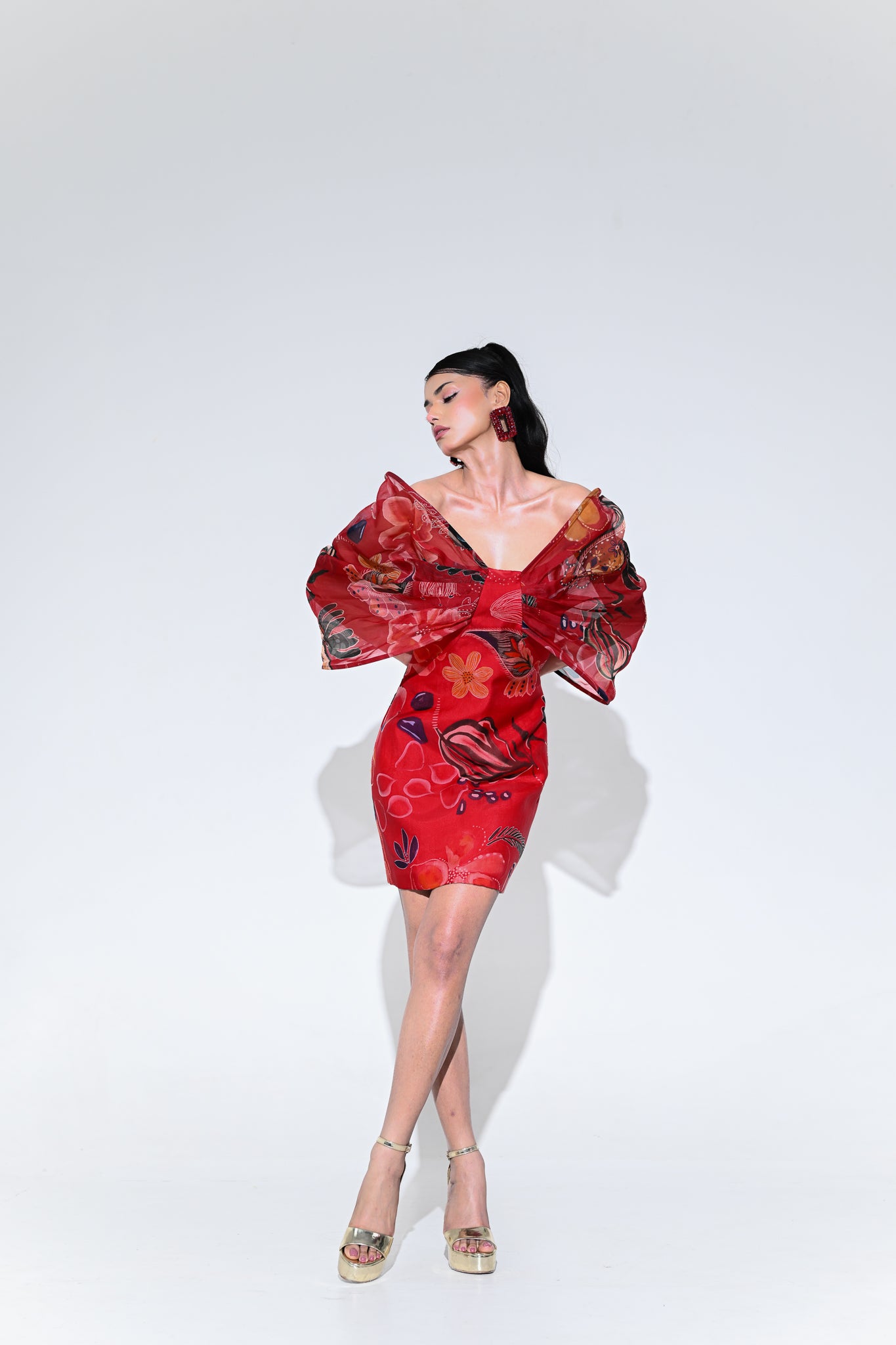 SCARLET BUTTERFLY DRESS