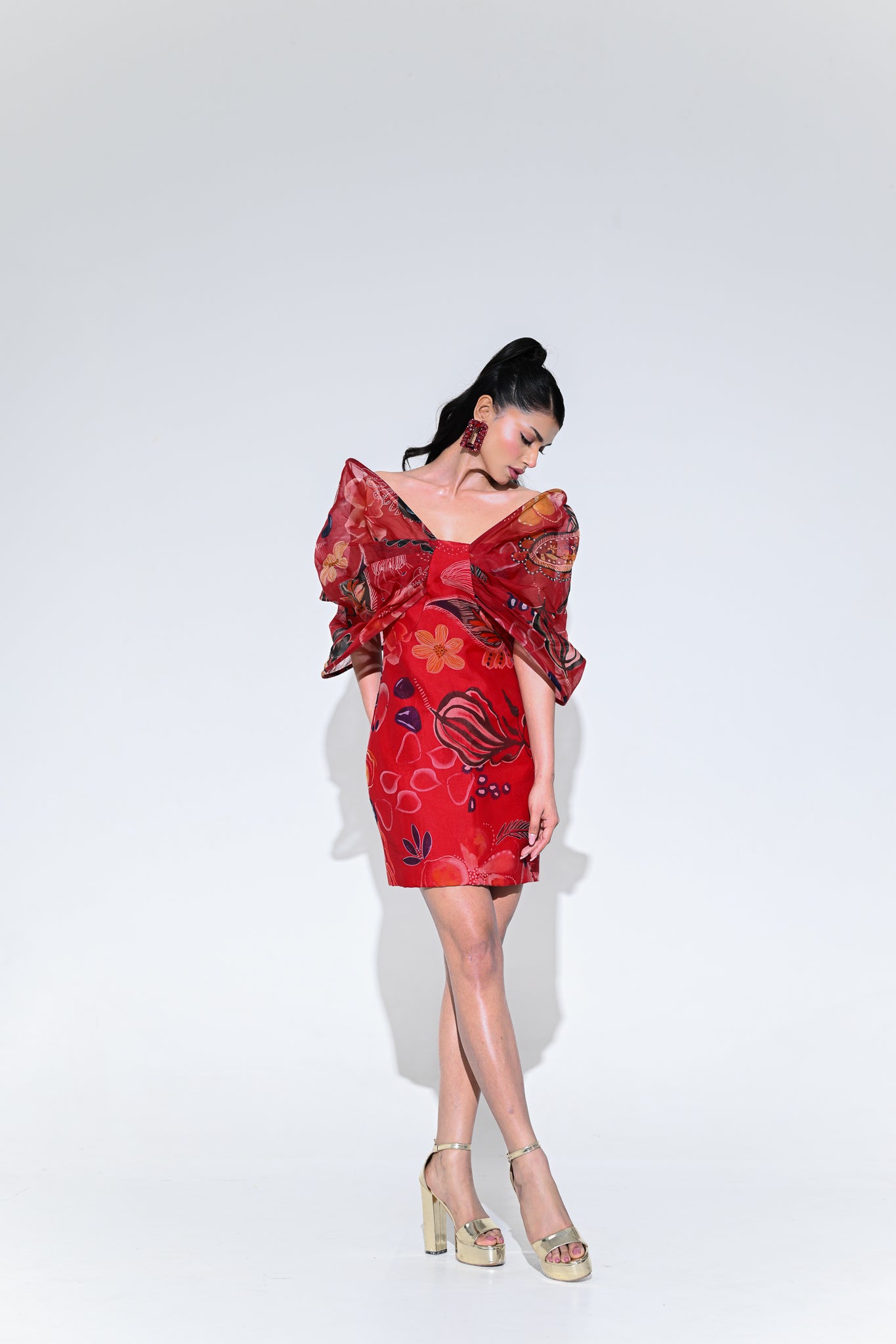 SCARLET BUTTERFLY DRESS