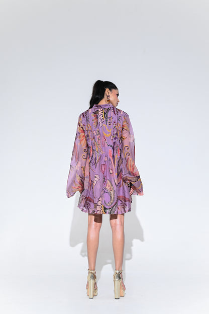 VIOLET BLOOM DOLL DRESS PLEATED
