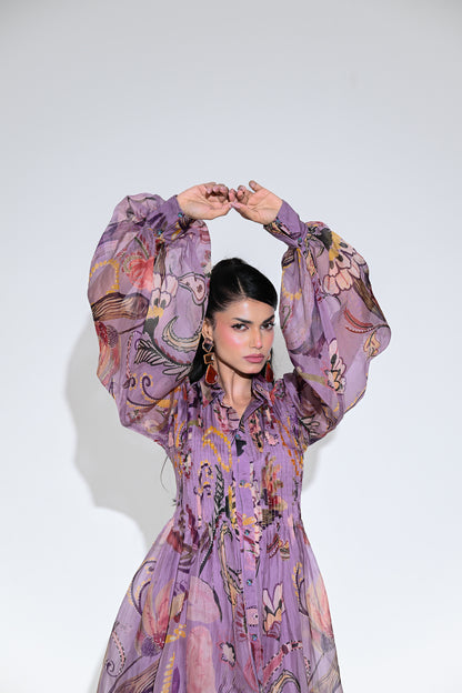 VIOLET BLOOM DOLL DRESS PLEATED