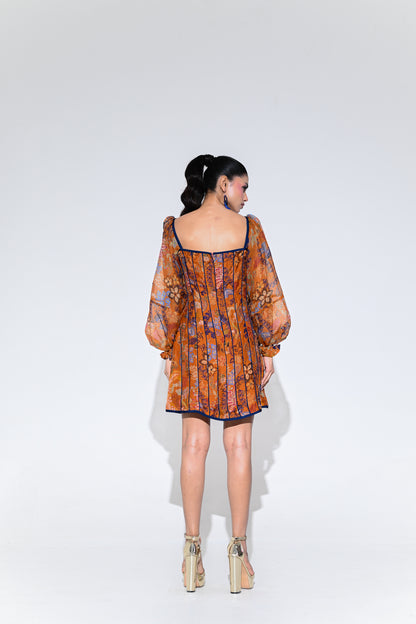 AMBER BLOOM CORD CORSET DRFESS