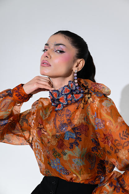 AMBER BLOOM SHIRT PANT SET