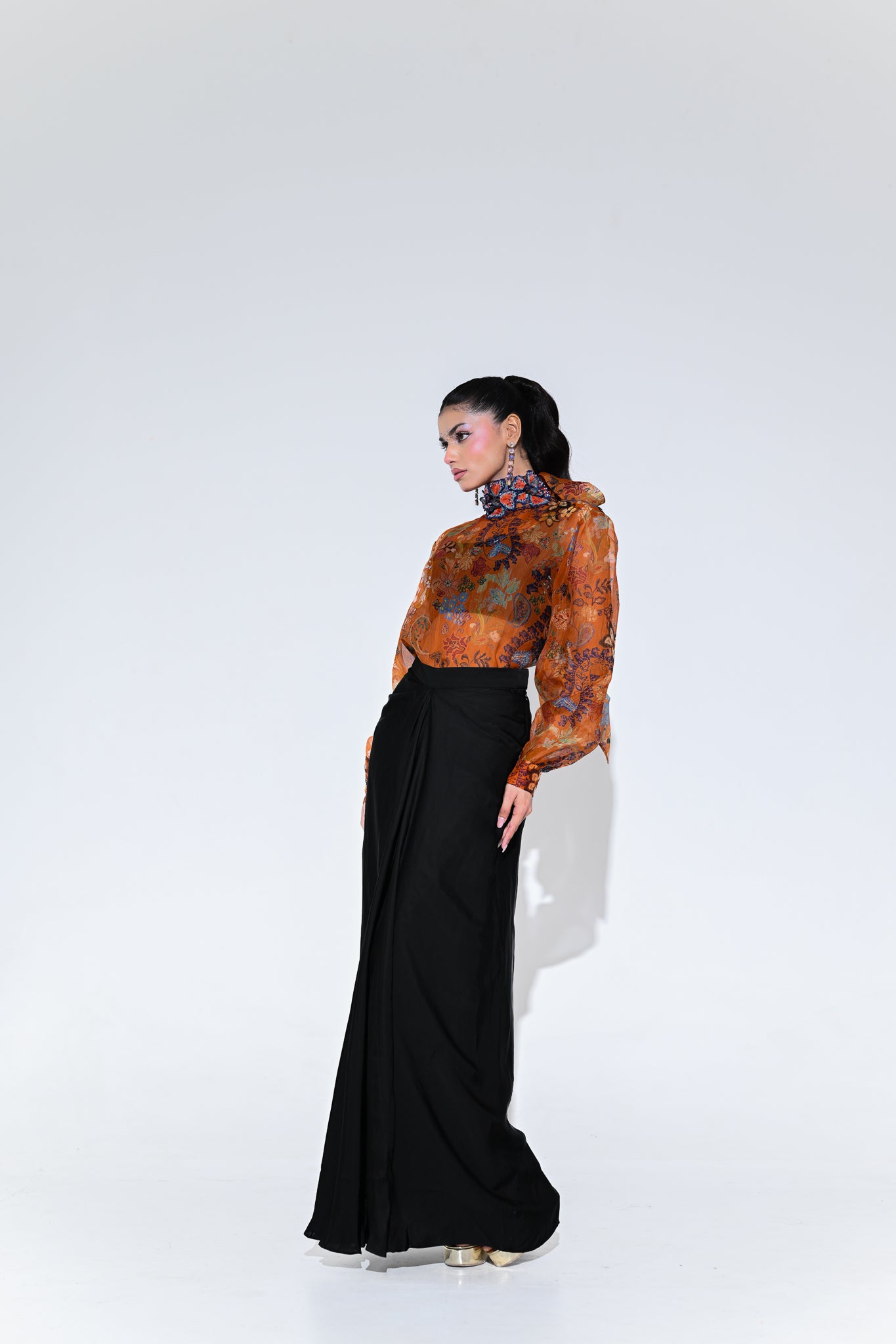 AMBER BLOOM SHIRT SKIRT SET
