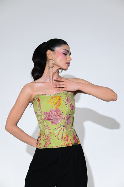 OLIVE BLOOM CORSET