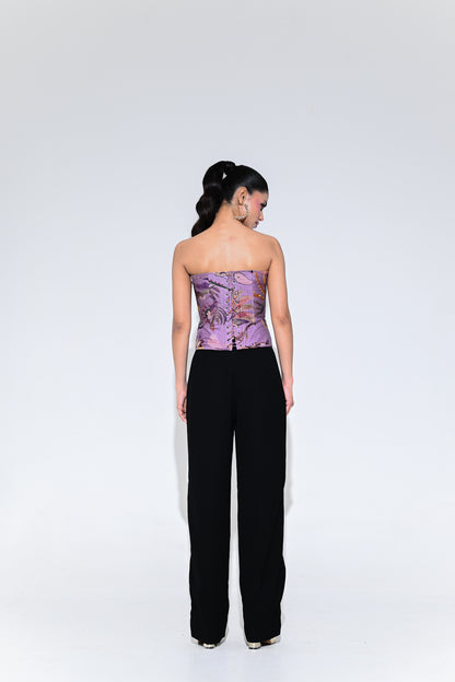 VIOLET BLOOM CORSET SET