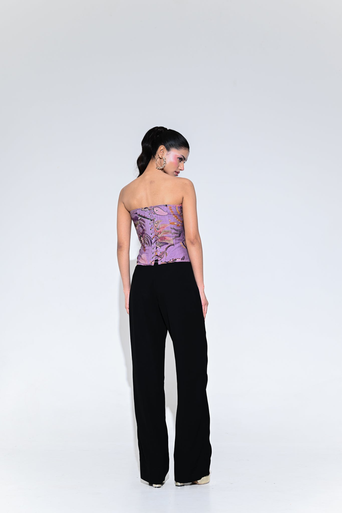 VIOLET BLOOM CORSET SET