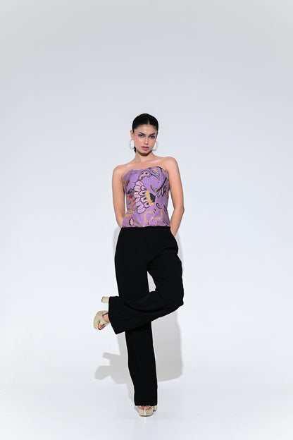 VIOLET BLOOM CORSET SET