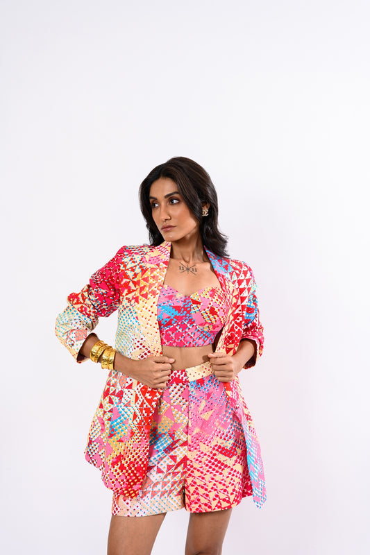 RED BLAZER SET